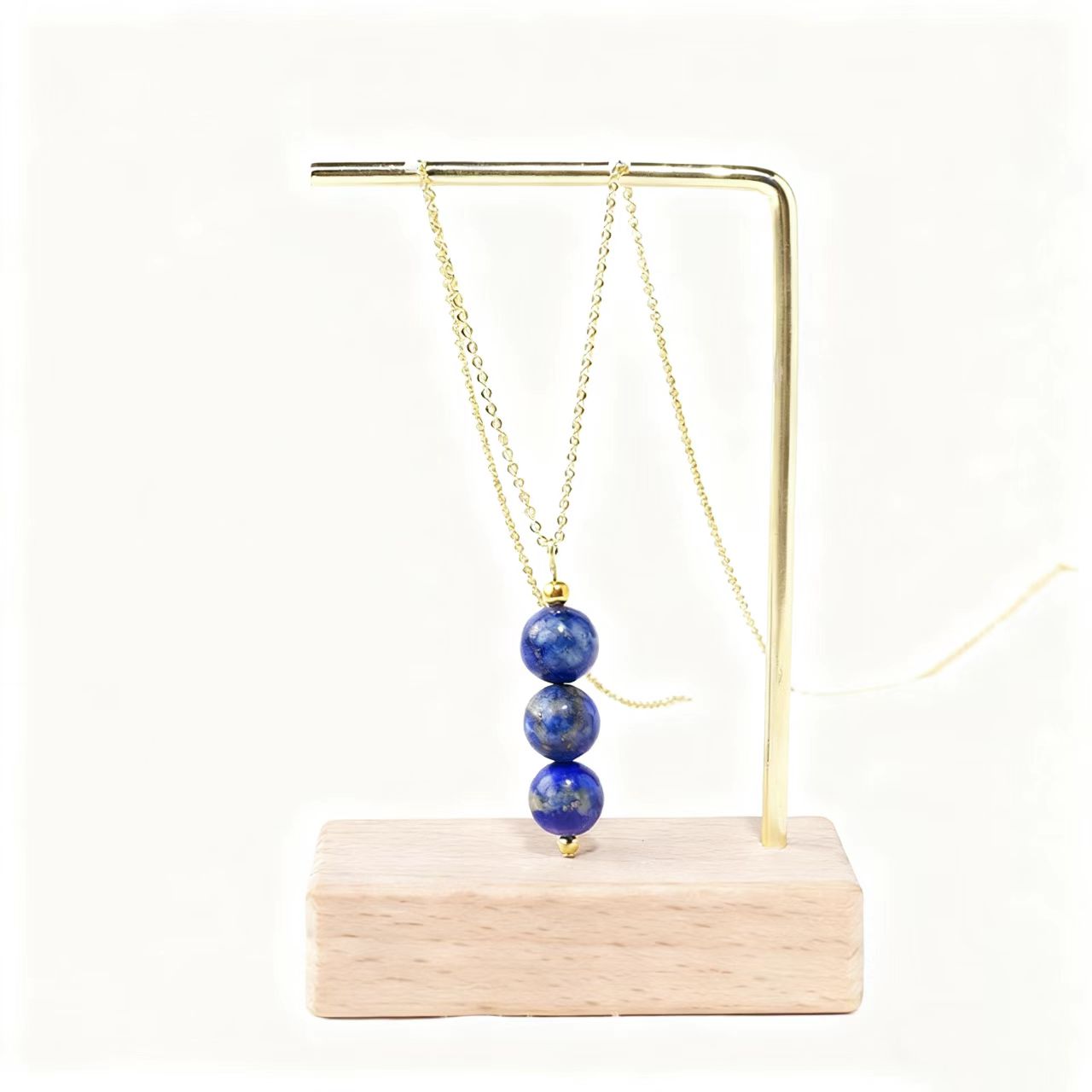 Crystal Healing Bead Necklace – Natural Gemstone Pendant (8mm Beads)