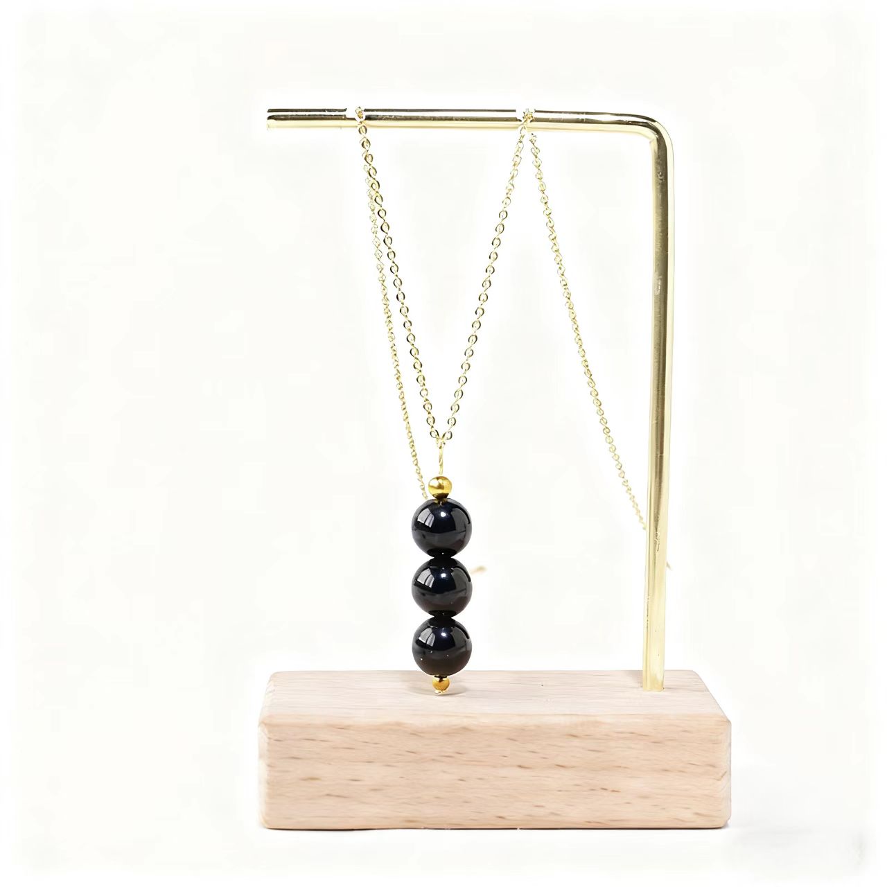 Crystal Healing Bead Necklace – Natural Gemstone Pendant (8mm Beads)