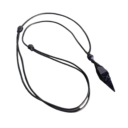 Black Obsidian Pendant – Energy Shield & Grounding Crystal Necklace