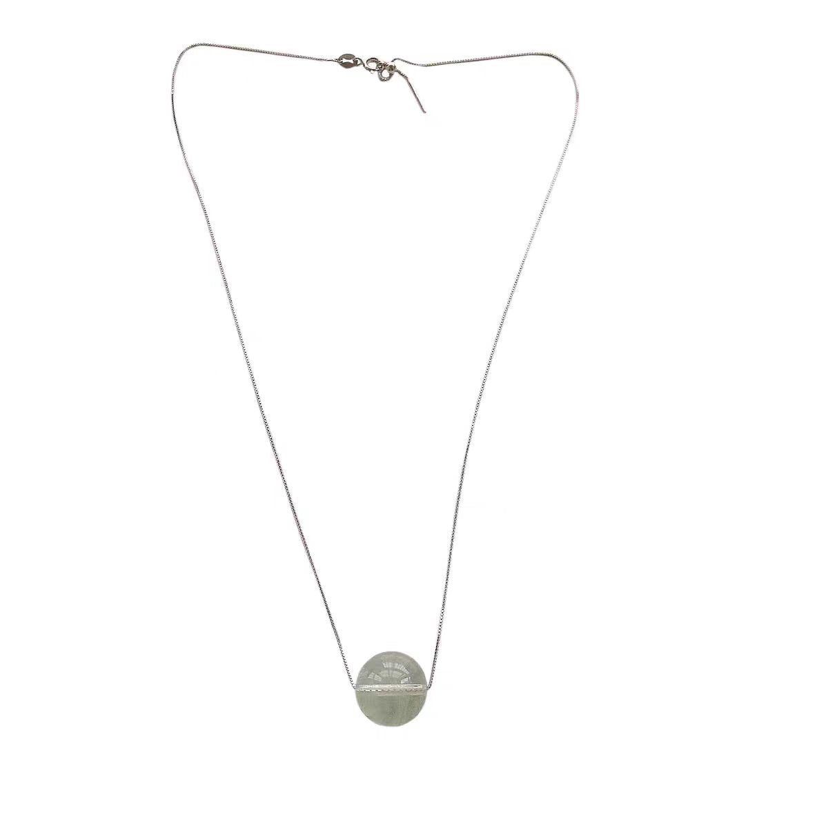 Green Phantom Crystal Luck Necklace | Wealth & Energy Boost