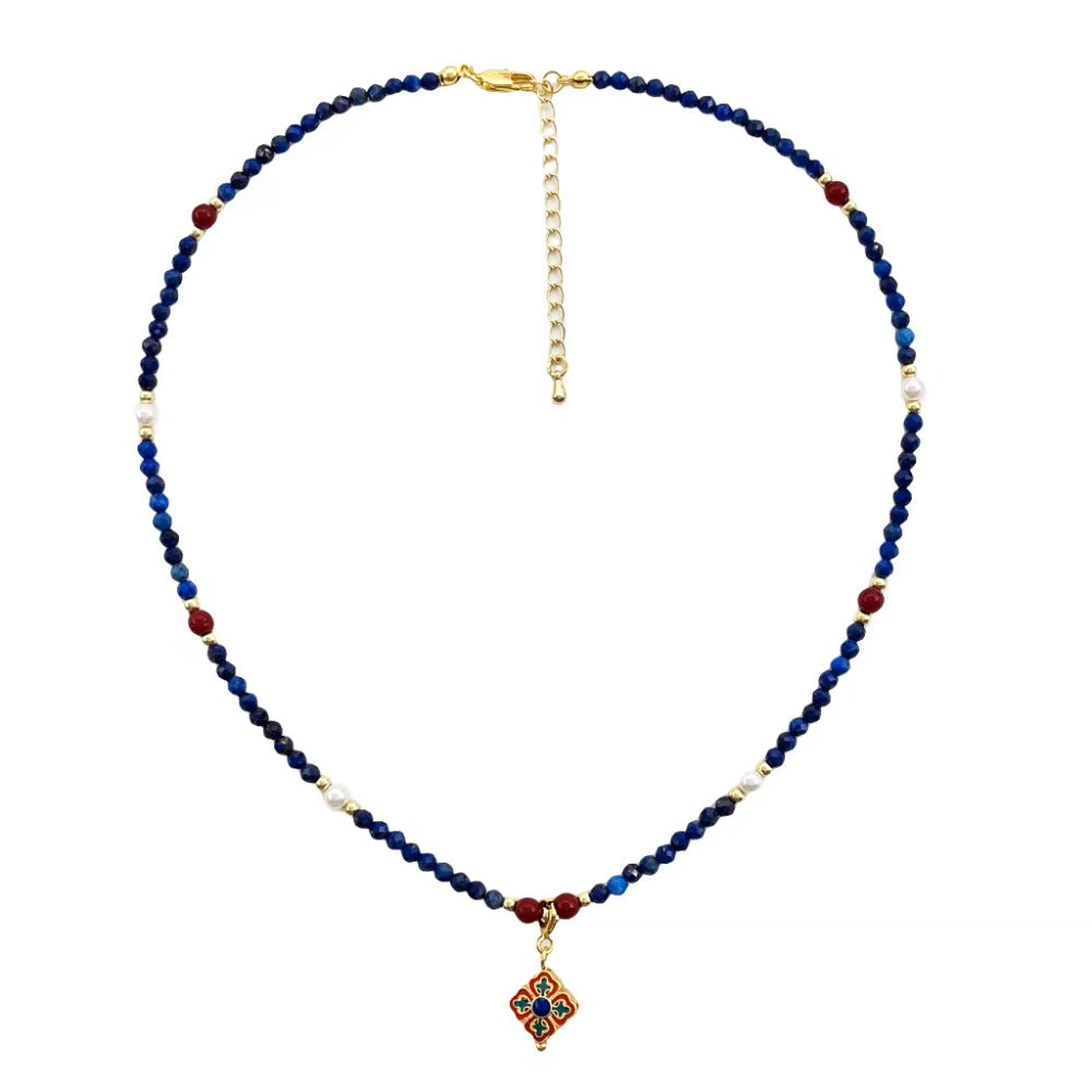 Lapis Lazuli Feng Shui Necklace – Protection & Clarity Power Charm