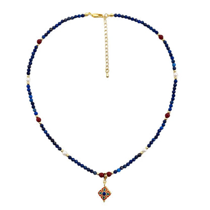 Lapis Lazuli Feng Shui Necklace – Protection & Clarity Power Charm