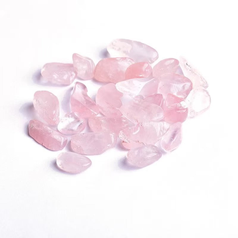 Natural Rose Quartz Crystal Chips — Cleansing, Decoration & Aroma Diffuser