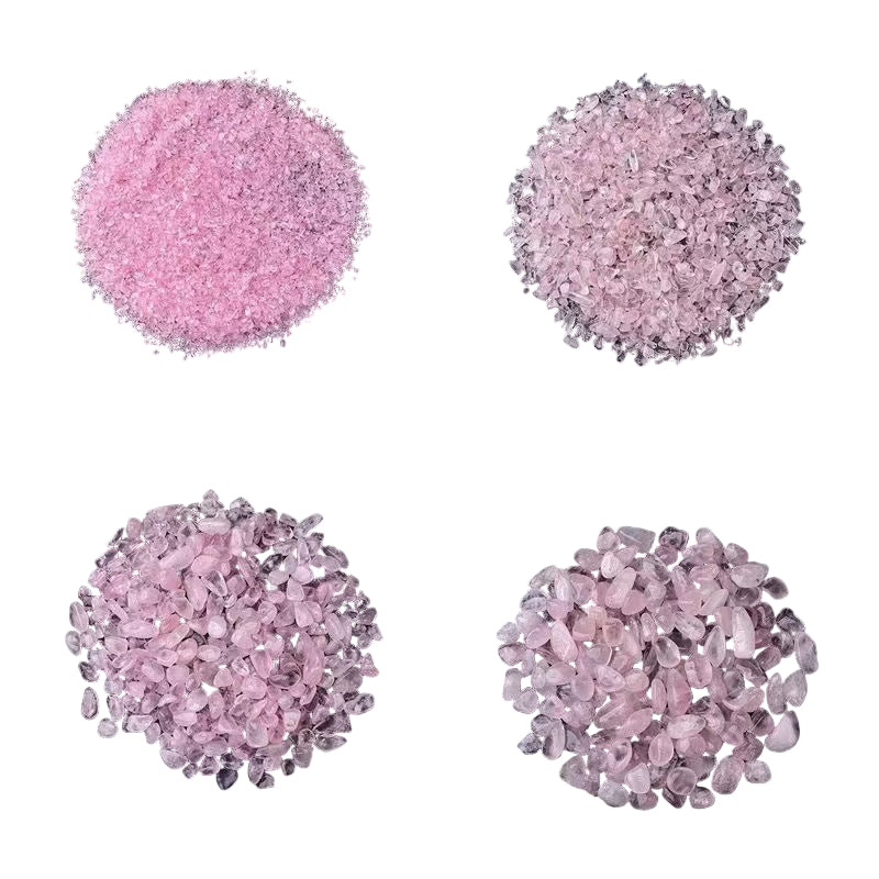 Natural Rose Quartz Crystal Chips — Cleansing, Decoration & Aroma Diffuser