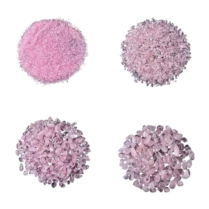 Natural Rose Quartz Crystal Chips — Cleansing, Decoration & Aroma Diffuser