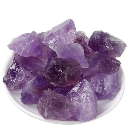 Raw Amethyst Healing Stones – Natural Purple Crystal for Decor, Cleansing & Diffuser Use