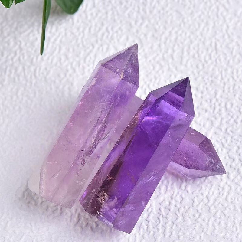 Amethyst Crystal Tower – Natural Hexagonal Healing Point