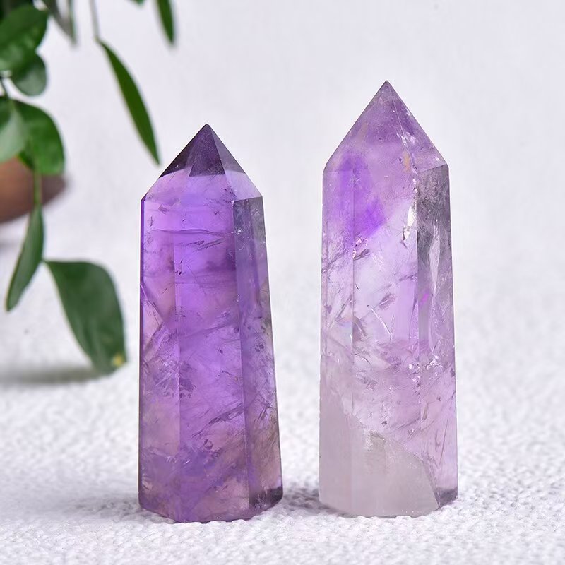 Amethyst Crystal Tower – Natural Hexagonal Healing Point