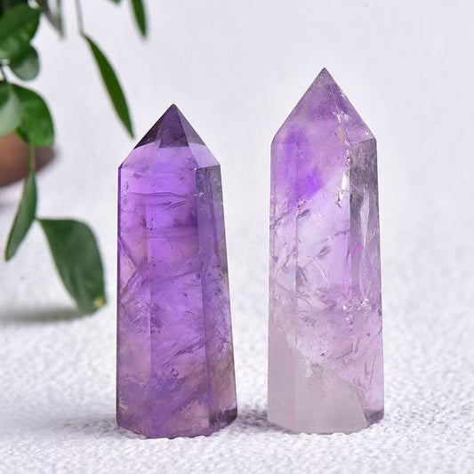 Amethyst Crystal Tower – Natural Hexagonal Healing Point