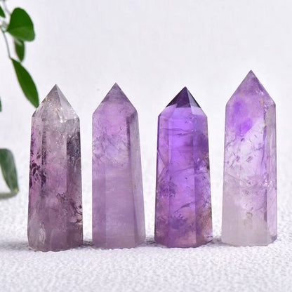 Amethyst Crystal Tower – Natural Hexagonal Healing Point