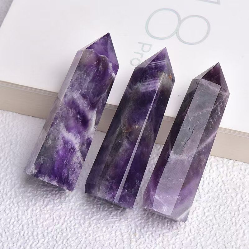 Amethyst Crystal Tower – Natural Six-Sided Healing Point