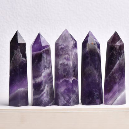 Amethyst Crystal Tower – Natural Six-Sided Healing Point