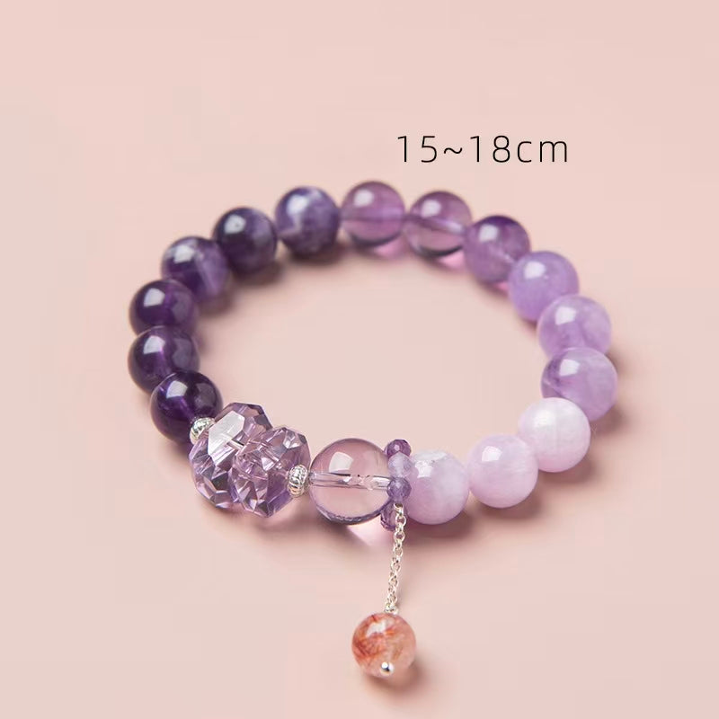 Natural Amethyst Fire Element Bracelet | Passion & Energy Healing Jewelry