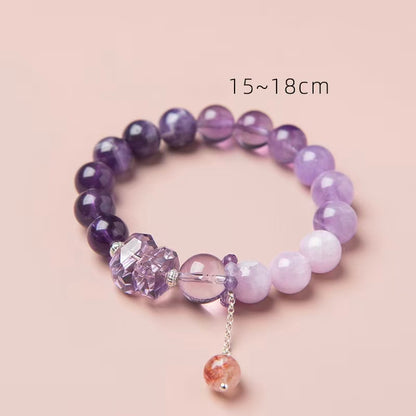 Natural Amethyst Fire Element Bracelet | Passion & Energy Healing Jewelry