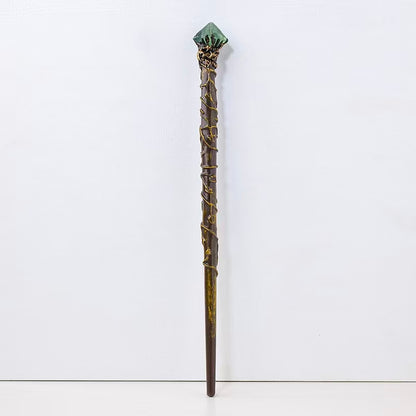 Handcrafted Crystal Accent Wand — Resin & Natural Stone Decorative Stick