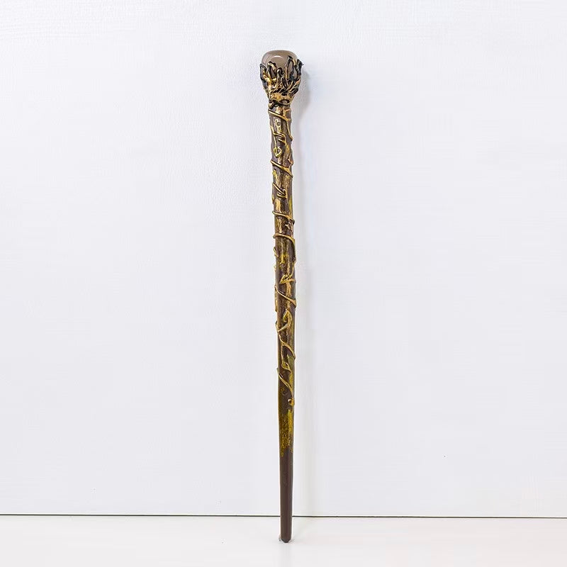 Handcrafted Crystal Accent Wand — Resin & Natural Stone Decorative Stick