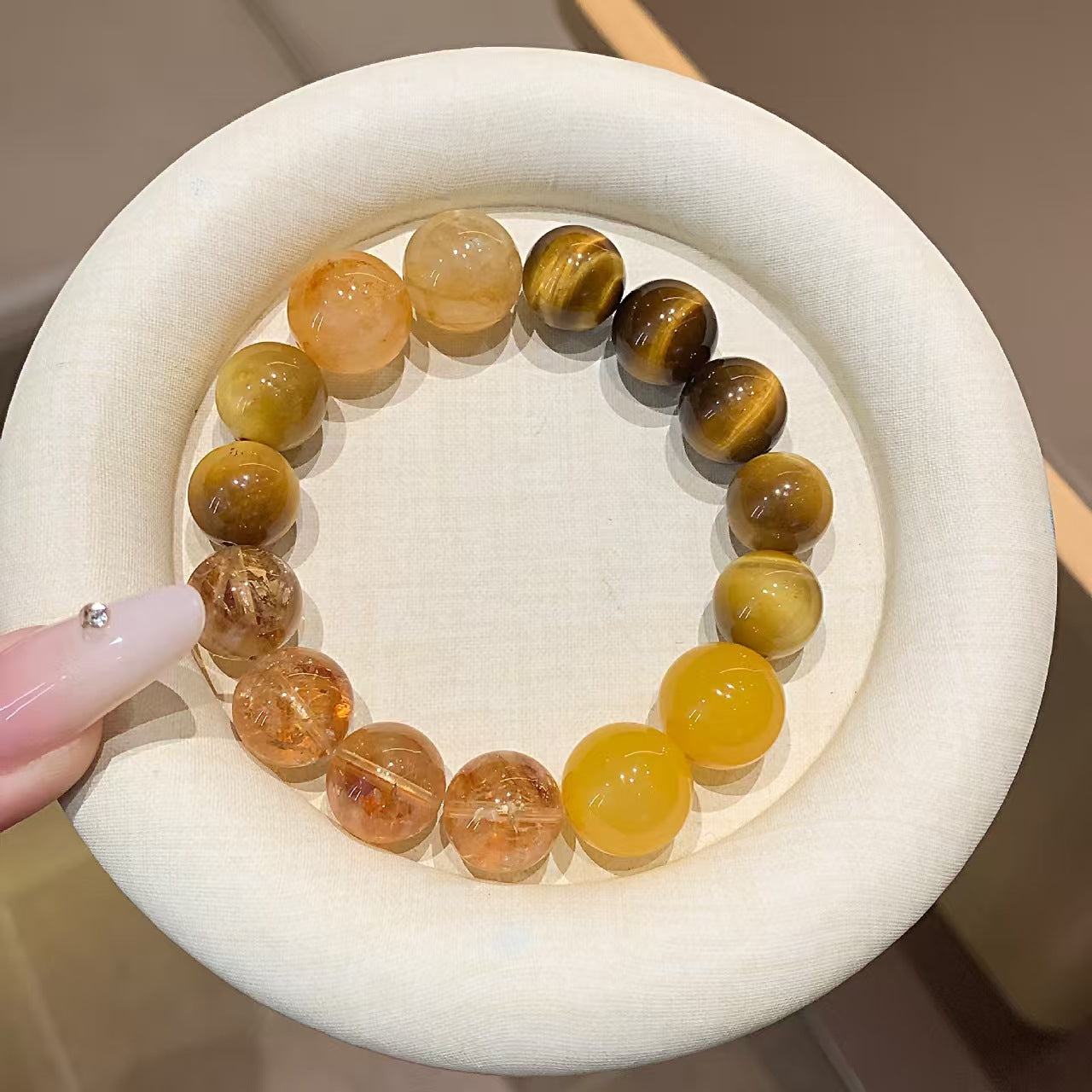 Tiger Eye Crystal Bracelet — Grounding • Confidence • Protection