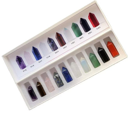 7 Chakra Crystal Wand Set