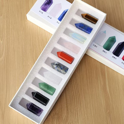 7 Chakra Crystal Wand Set