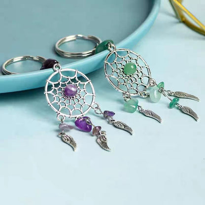 Crystal Dreamcatcher Keychain