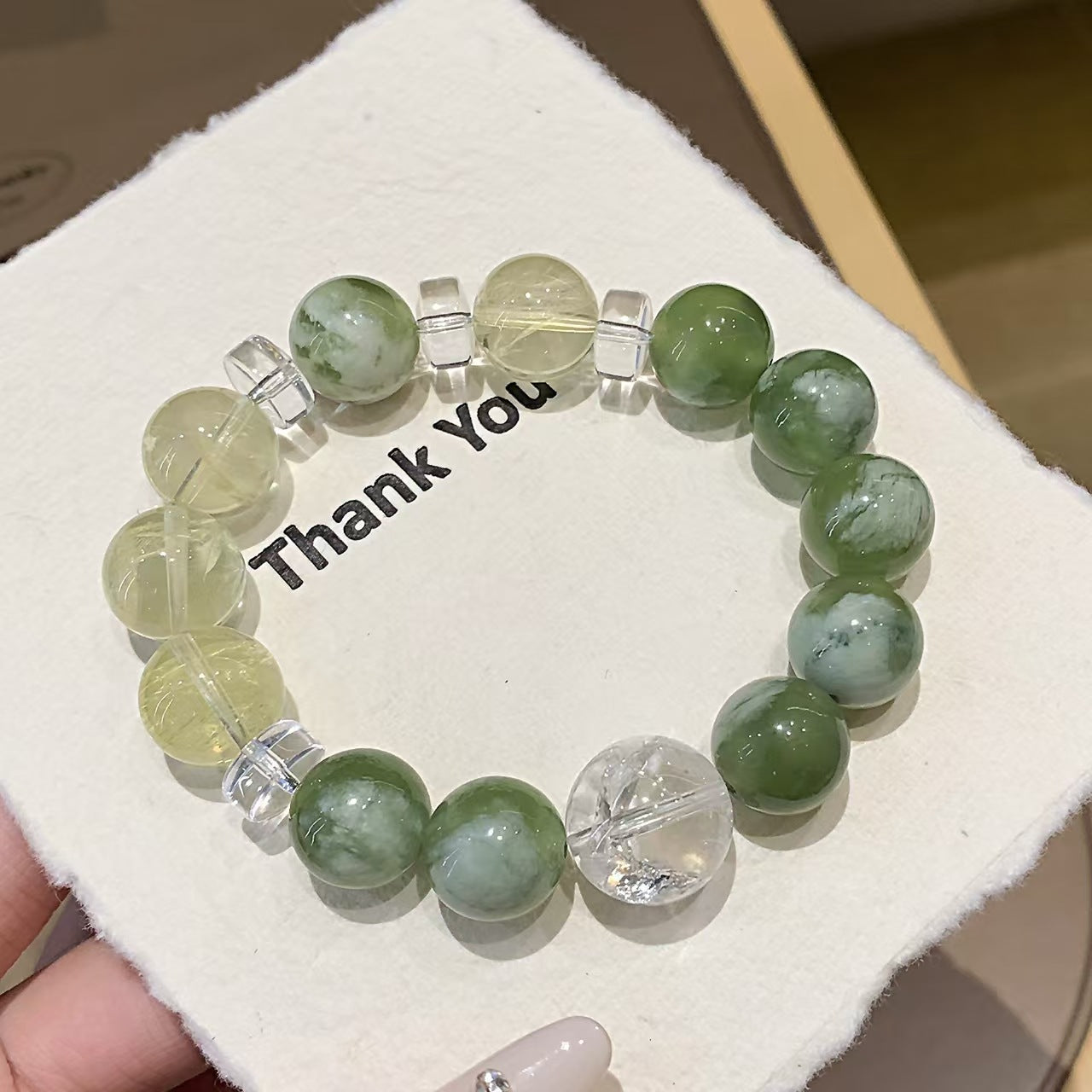 Green Jade  Bracelet (8mm)