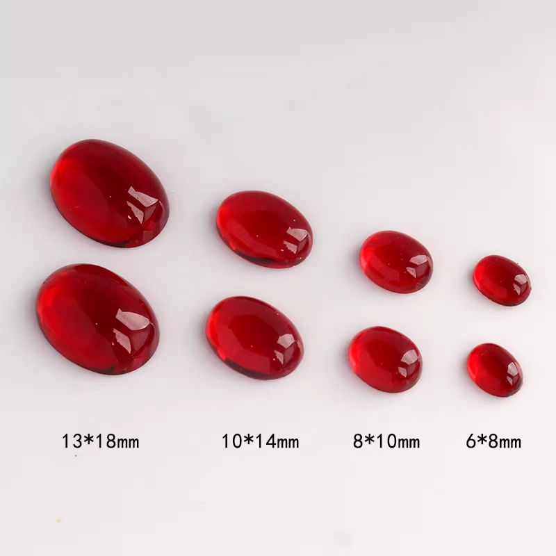Natural Garnet Cabochon 4×6mm  Crystal