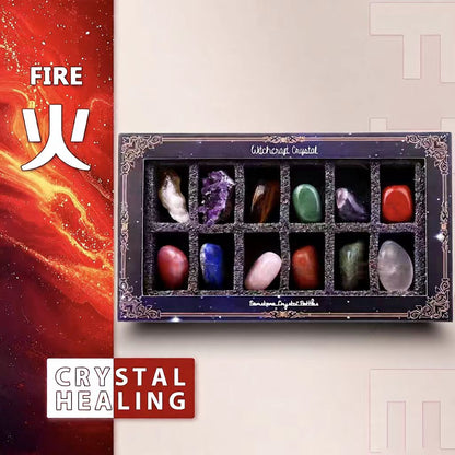 Chakra Crystal Energy Box – 12 Natural Gemstones