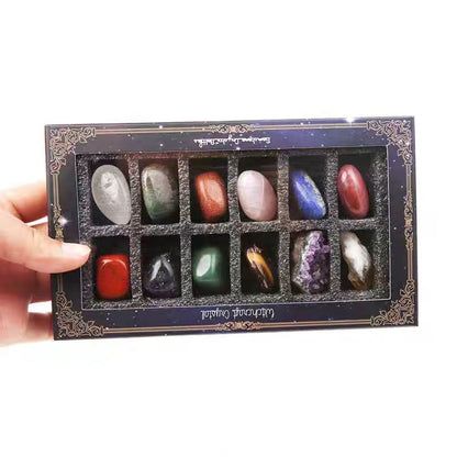 Chakra Crystal Energy Box – 12 Natural Gemstones