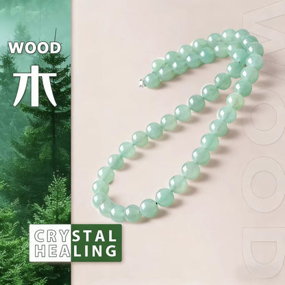 Soothing Aventurine Bead Necklace