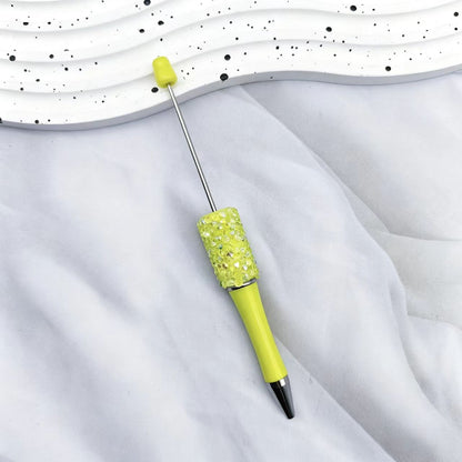 12Pcs DIY Diamond Beadable Pen -  Plastic Rhinestone Beaded Pens  - Fancy Cute Glitter Pens for Crafting – School Supplies, Office Item