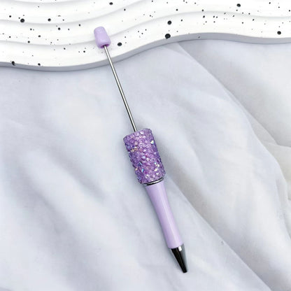 12Pcs DIY Diamond Beadable Pen -  Plastic Rhinestone Beaded Pens  - Fancy Cute Glitter Pens for Crafting – School Supplies, Office Item