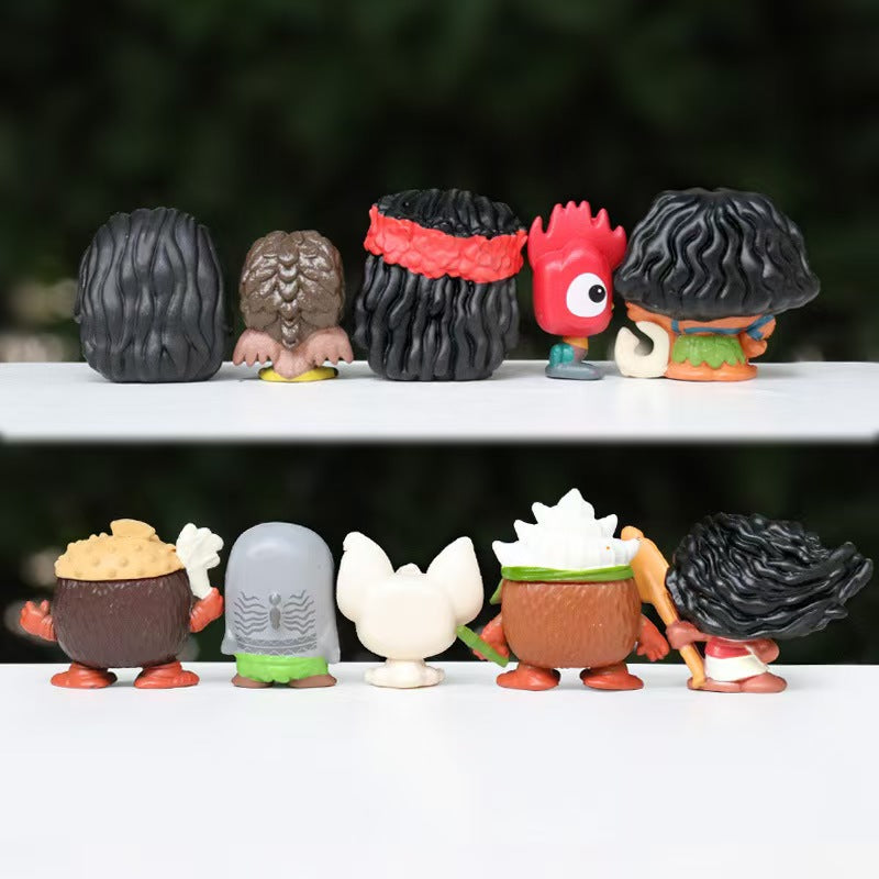 Tropical Princess Figurine Set 🌺 Cute Island Girl Collectible Toys | Car Dashboard Decor, Cake Toppers ，Pen Toppers & Desk Display (10 Designs)