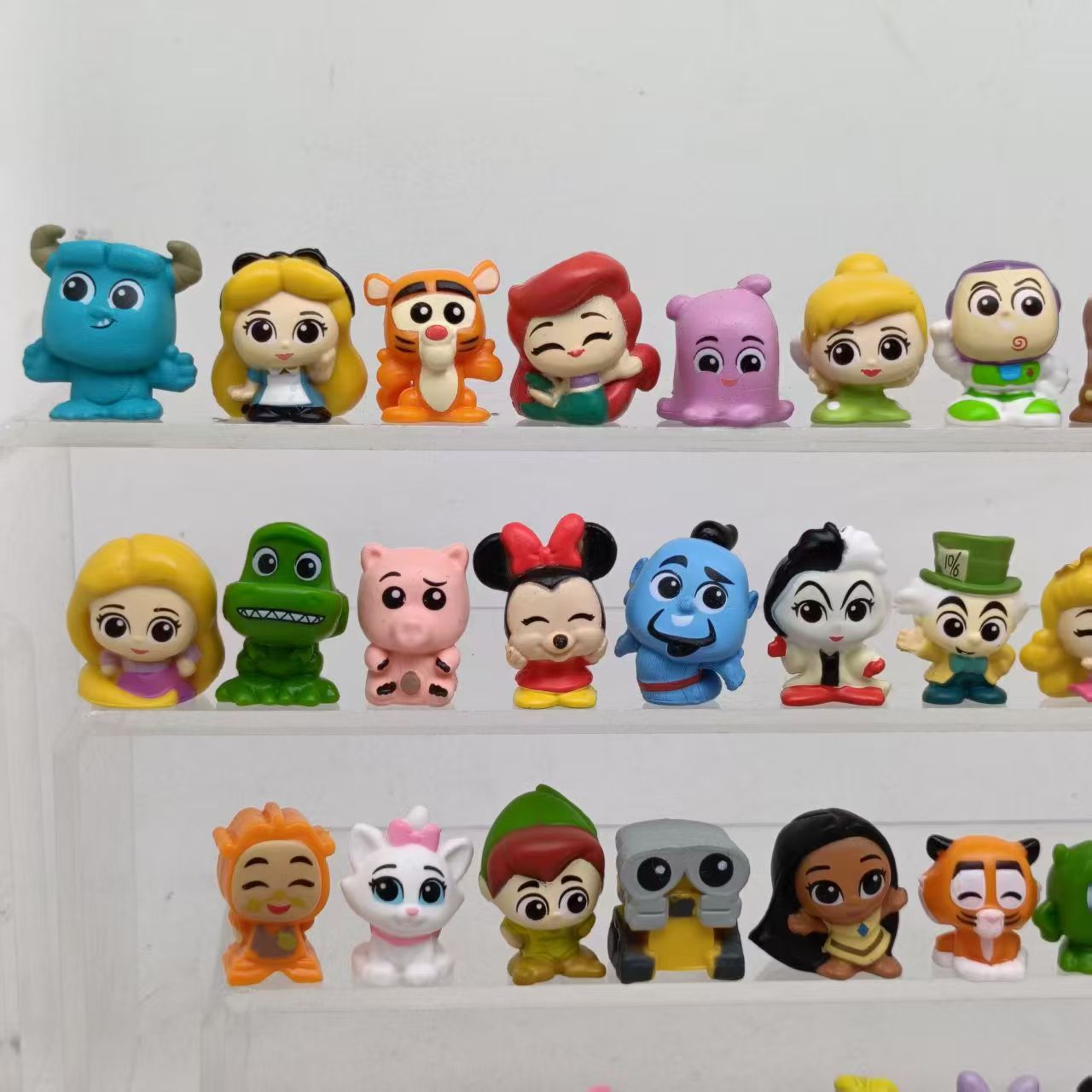48pcs Mini Cute Cartoon Figurines Set Princess & Monster Style | Tiny Collectible Toys for Cake Toppers, Car Decor & DIY Crafts (2–3cm)