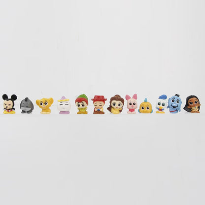 48pcs Mini Cute Cartoon Figurines Set Princess & Monster Style | Tiny Collectible Toys for Cake Toppers, Car Decor & DIY Crafts (2–3cm)