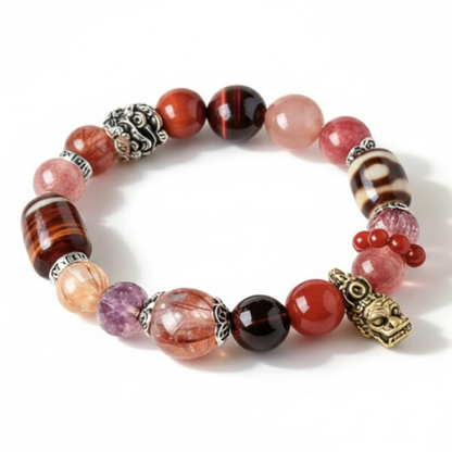 Red Tiger’s Eye Crystal Bracelet