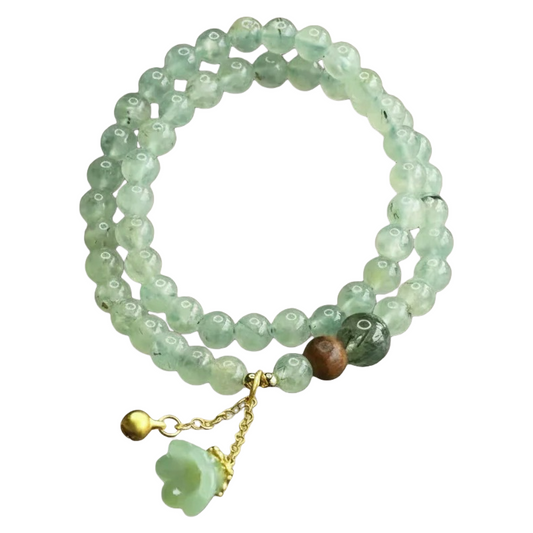 Natural Prehnite Crystal Bracelet
