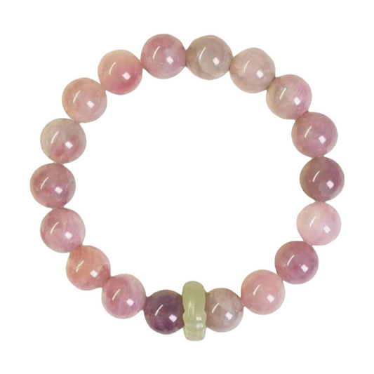 Natural rose quartz bracelet