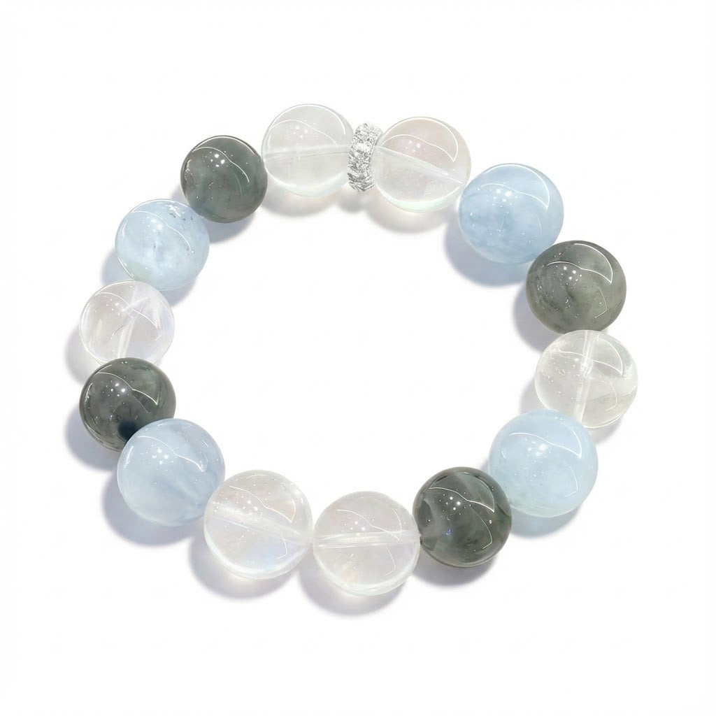 Sea Breeze Aquamarine Crystal Bracelet