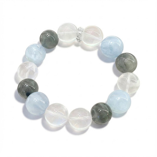 Sea Breeze Aquamarine Crystal Bracelet