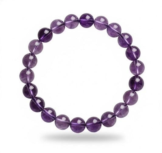 purple amethyst crystal bracelet