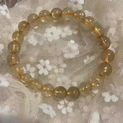 Golden Rutilated Quartz Bracelet