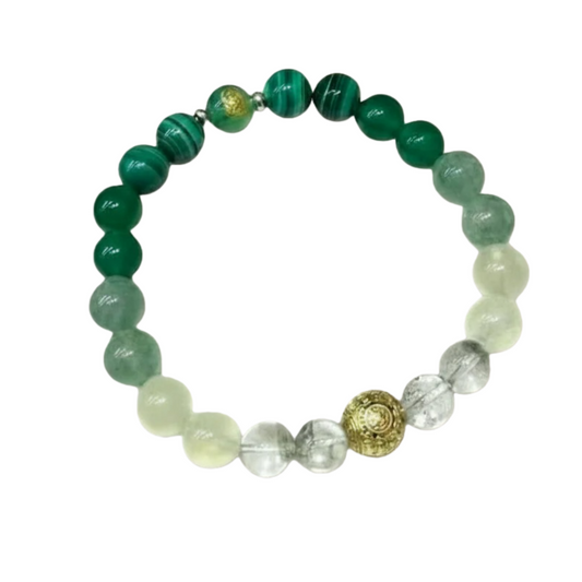Malachite & Phantom Quartz Bracelet