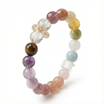 Rainbow Natural Crystal Bracelet