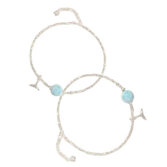 Larimar Mermaid Tail Bracelet