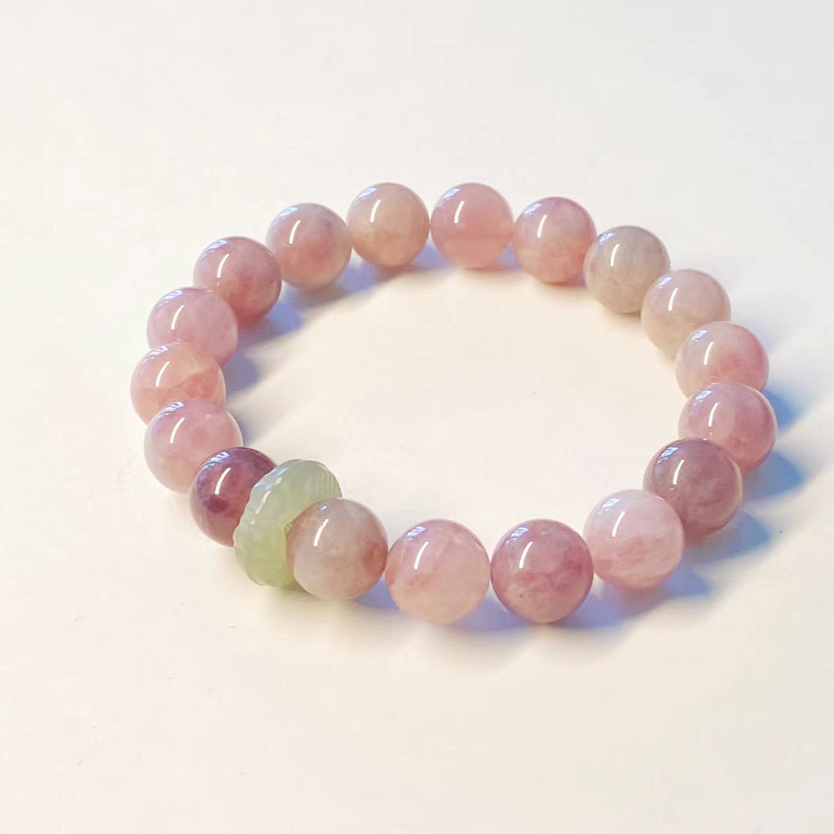 Natural rose quartz bracelet