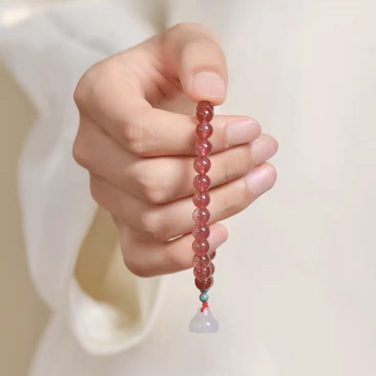 Red Strawberry Quartz Bracelet