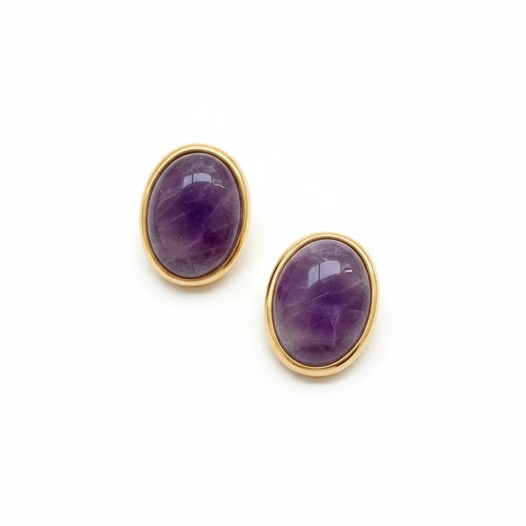 Amethyst Energy Drop Earrings