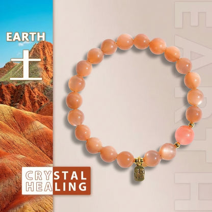 Orange Sunstone Bracelet