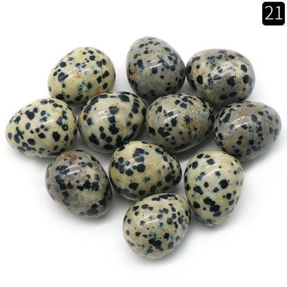 The Genesis Collection: 20mm Mini Natural Crystal & Agate Eggs | Spiritual Home Decor & Easter Energy Gifts