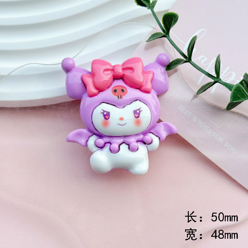 Sweet Angel Puppy Resin Charm for DIY Phone Cases and Crafts